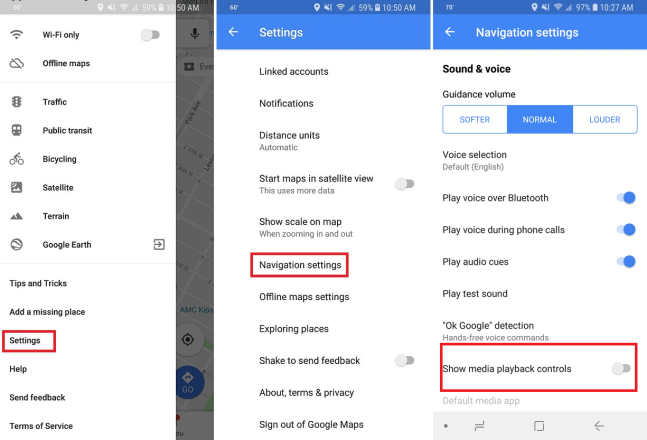 Cómo usar tu aplicación de música favorita en Google Maps