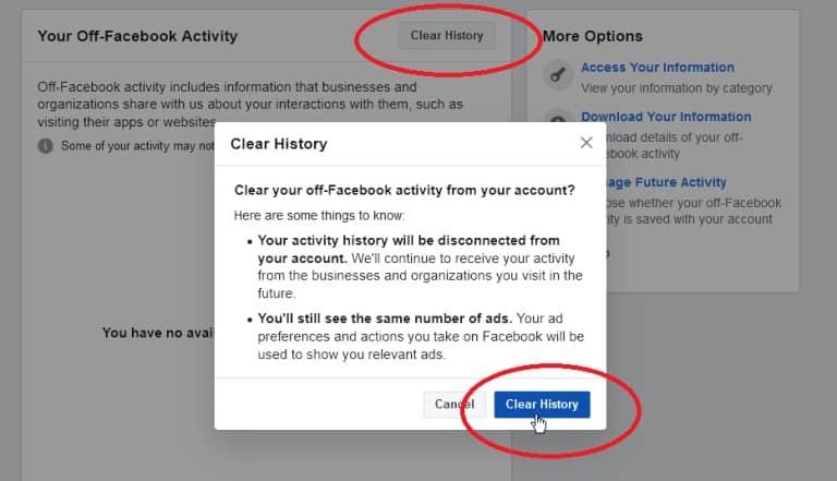 Cómo evitar que Facebook espíe sus actividades en Internet