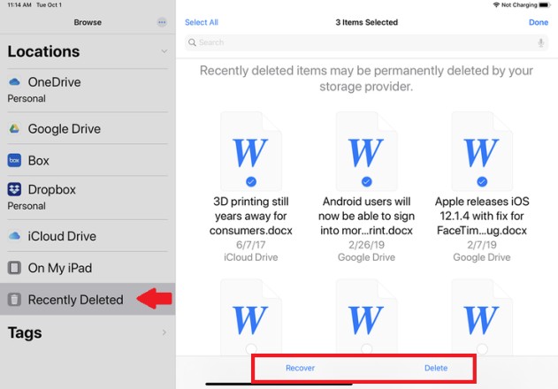 Cómo usar la aplicación de archivos en iOS 13 y iPadOS