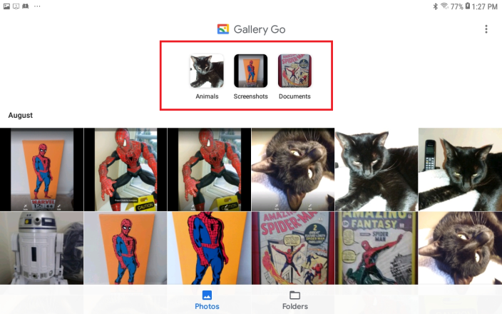 Cómo organizar y editar fotos con la aplicación Google Gallery Go