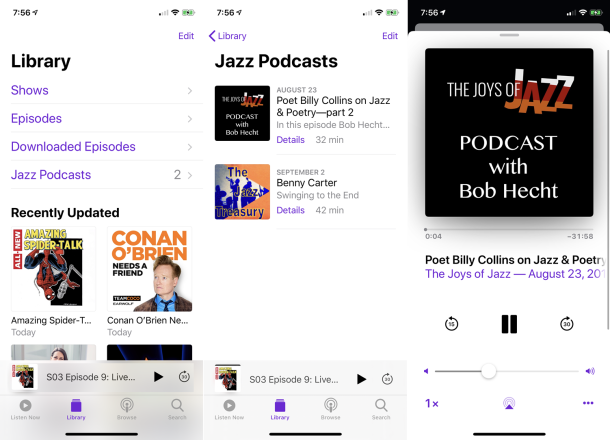 Cómo usar la aplicación de podcasts de Apple en tu reloj de Apple