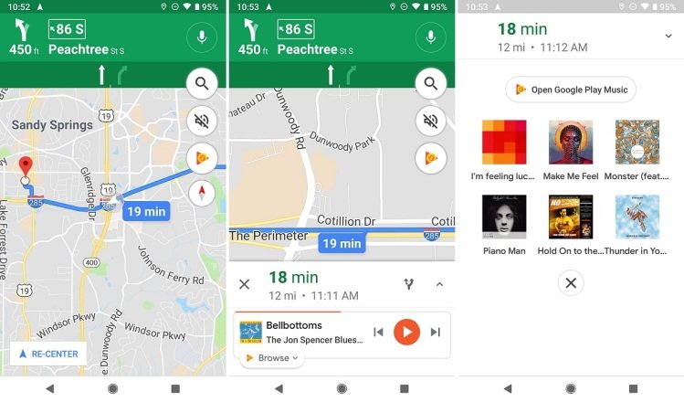 Cómo usar tu aplicación de música favorita en Google Maps