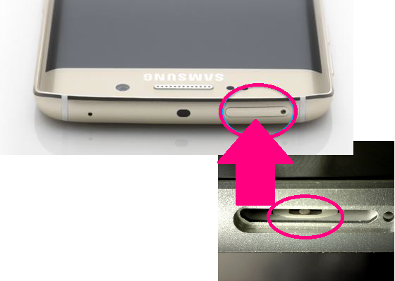 T-Mobile Galaxy S6 Edge blanco sin daños por agua