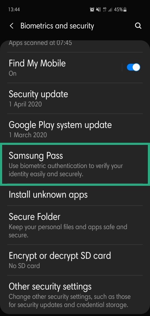 Cómo apagar Samsung Pass por completo y deshacerse de sus ventanas emergentes