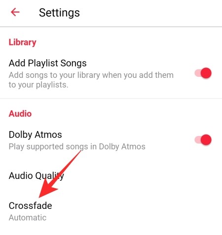 Cómo desactivar el crossfading automático en Apple Music en Android