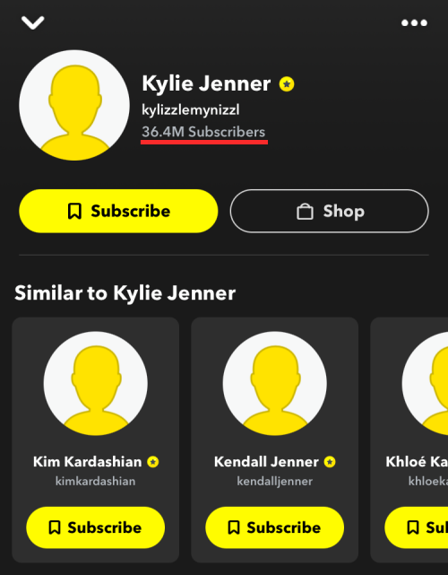 Cómo mostrar el número de suscriptores en Snapchat