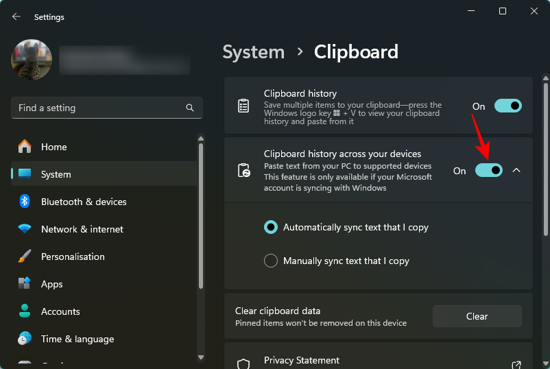 Cómo sincronizar y usar el portapapeles entre Windows 11 y Android usando su ID de Microsoft
