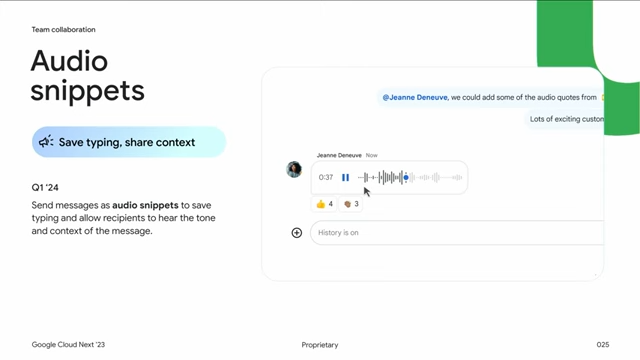 Google Chat pronto admitirá mensajes de voz