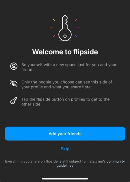 La nueva función "Flipside" de Instagram ha sido lanzada para algunos.