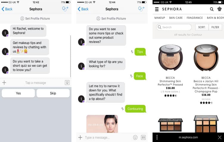 Sephora chatbot